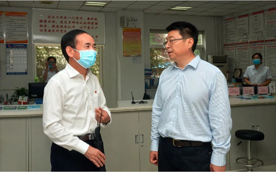西安市副市长贠笑冬一行深入太阳娱乐临潼社区考察调研--太阳娱乐